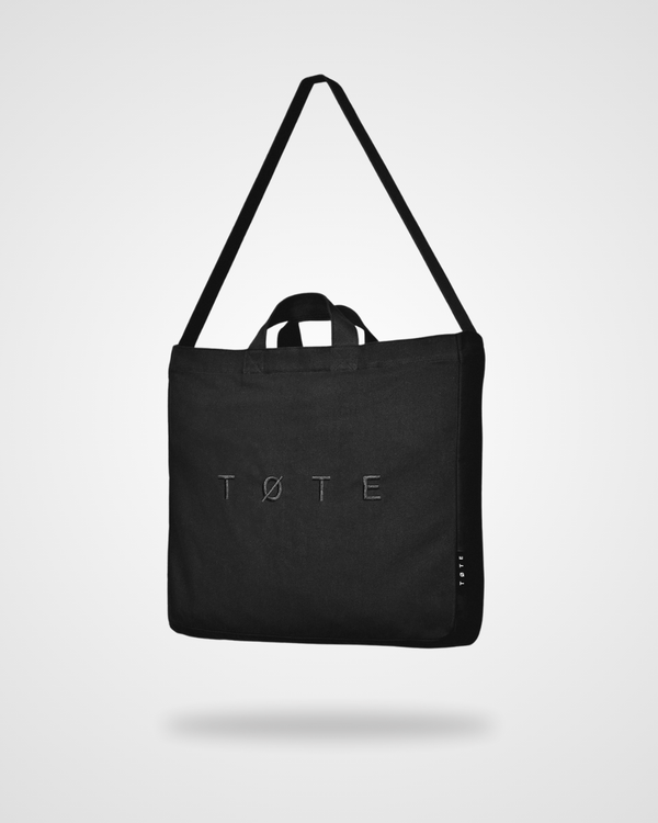Black TØTE Bag | Stitched