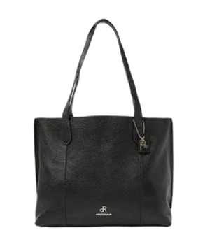 Leather shoulder tote