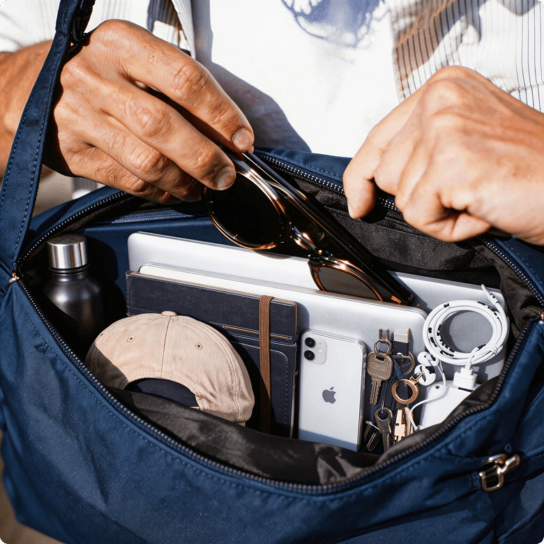 It fits everything you actually need, in one place
