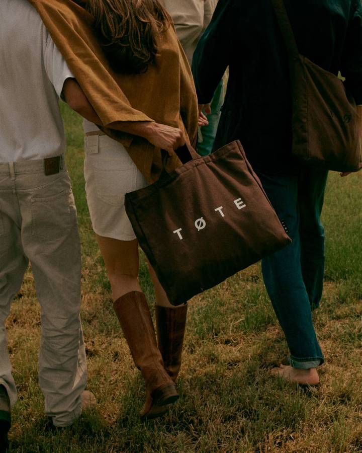 Three friends, and a tote that gave up.